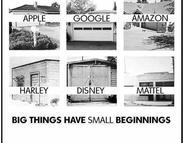 they all start with small beginning
